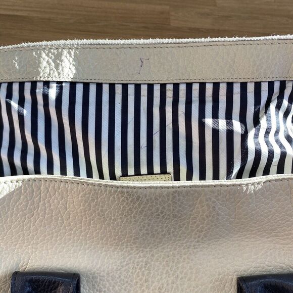 Kate Spade Carmen Southport Avenue Buttermilk Cream Black Satchel Purse - Picture 15 of 15